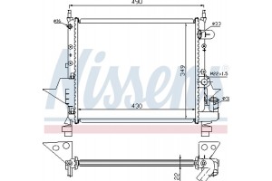 Nissens Ψυγείο, Ψύξη Κινητήρα - 63949