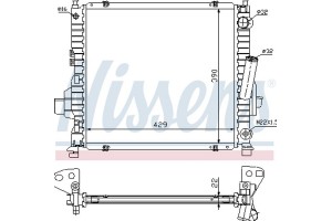 Nissens Ψυγείο, Ψύξη Κινητήρα - 63984