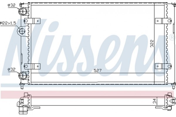 Nissens Ψυγείο, Ψύξη Κινητήρα - 639951