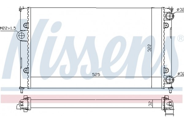 Nissens Ψυγείο, Ψύξη Κινητήρα - 639961