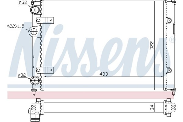 Nissens Ψυγείο, Ψύξη Κινητήρα - 639981