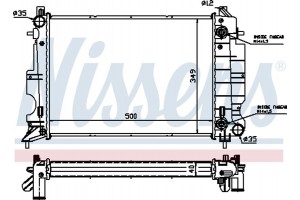 Nissens Ψυγείο, Ψύξη Κινητήρα - 64034A