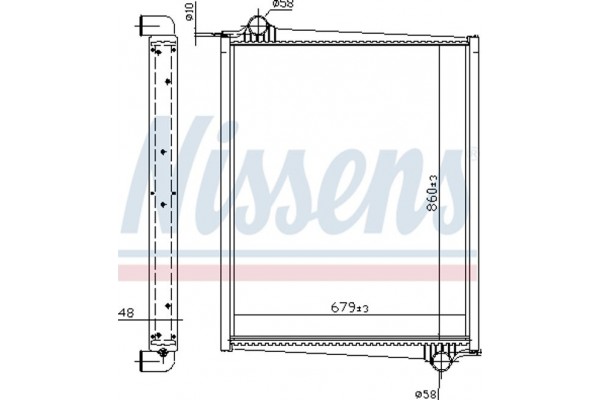 Nissens Ψυγείο, Ψύξη Κινητήρα - 64068A