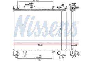 Nissens Ψυγείο, Ψύξη Κινητήρα - 64079