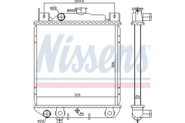 Nissens Ψυγείο, Ψύξη Κινητήρα - 64083