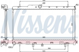 Nissens Ψυγείο, Ψύξη Κινητήρα - 64116