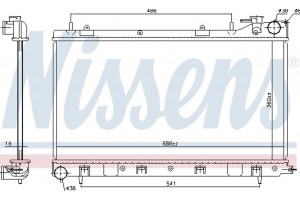 Nissens Ψυγείο, Ψύξη Κινητήρα - 64122