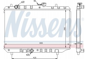 Nissens Ψυγείο, Ψύξη Κινητήρα - 64154