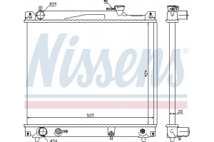 Nissens Ψυγείο, Ψύξη Κινητήρα - 64159