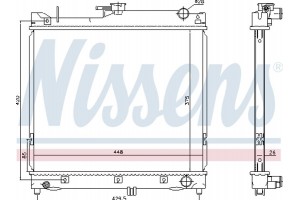 Nissens Ψυγείο, Ψύξη Κινητήρα - 64162
