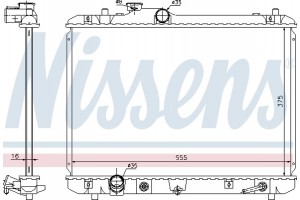 Nissens Ψυγείο, Ψύξη Κινητήρα - 641755