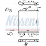 Nissens Ψυγείο, Ψύξη Κινητήρα - 64195