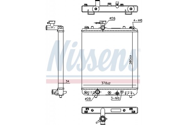 Nissens Ψυγείο, Ψύξη Κινητήρα - 64195