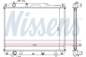 Nissens Ψυγείο, Ψύξη Κινητήρα - 64196A