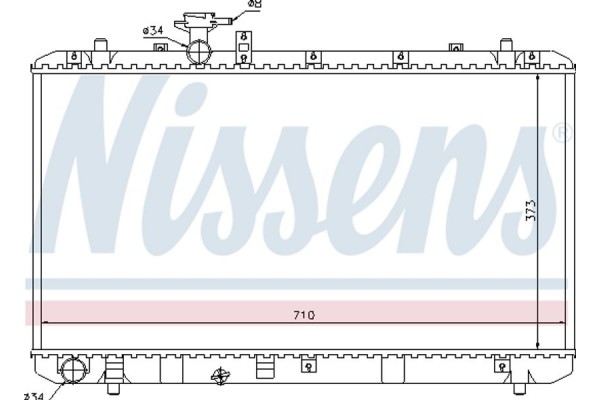 Nissens Ψυγείο, Ψύξη Κινητήρα - 64197
