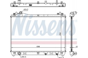 Nissens Ψυγείο, Ψύξη Κινητήρα - 64201