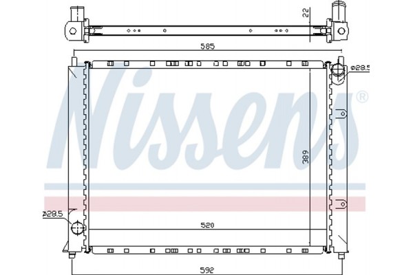 Nissens Ψυγείο, Ψύξη Κινητήρα - 64307A