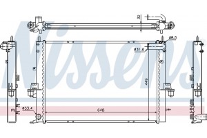 Nissens Ψυγείο, Ψύξη Κινητήρα - 64308A