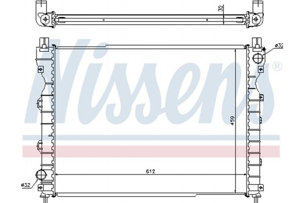 Nissens Ψυγείο, Ψύξη Κινητήρα - 64310A