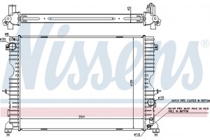 Nissens Ψυγείο, Ψύξη Κινητήρα - 64312A