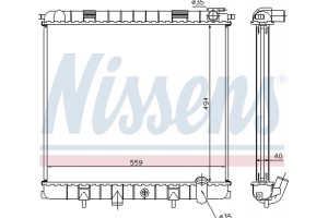 Nissens Ψυγείο, Ψύξη Κινητήρα - 64319A