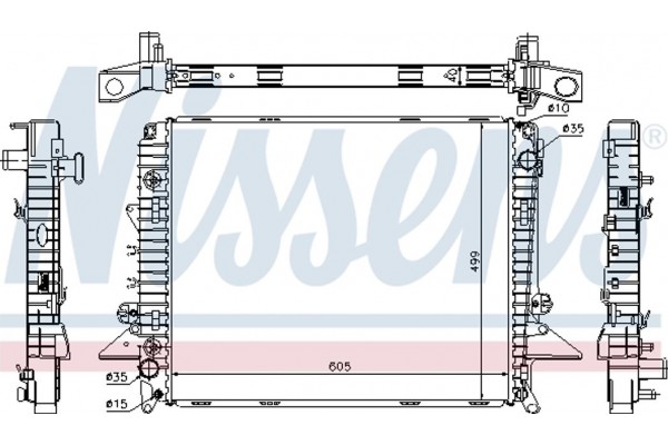 Nissens Ψυγείο, Ψύξη Κινητήρα - 64321A