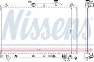 Nissens Ψυγείο, Ψύξη Κινητήρα - 64657