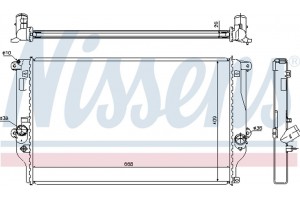Nissens Ψυγείο, Ψύξη Κινητήρα - 64677A