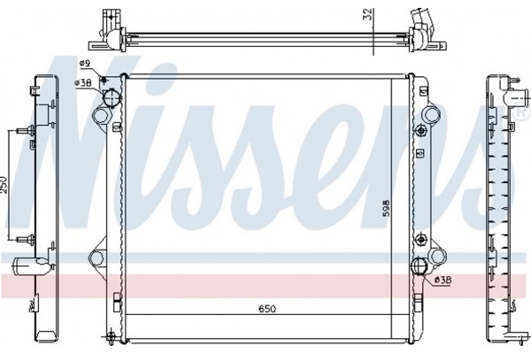 Nissens Ψυγείο, Ψύξη Κινητήρα - 646804