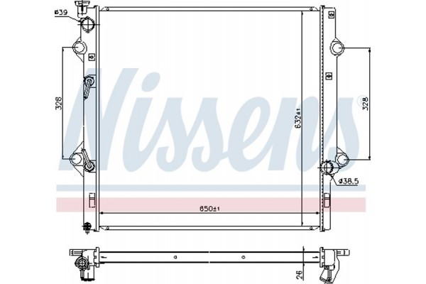 Nissens Ψυγείο, Ψύξη Κινητήρα - 646818
