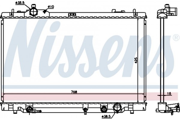 Nissens Ψυγείο, Ψύξη Κινητήρα - 646819
