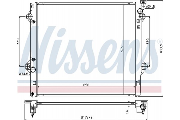 Nissens Ψυγείο, Ψύξη Κινητήρα - 646822
