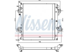 Nissens Ψυγείο, Ψύξη Κινητήρα - 646824