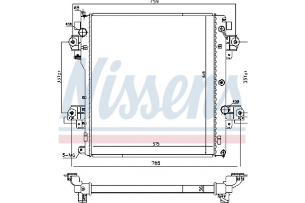 Nissens Ψυγείο, Ψύξη Κινητήρα - 646824