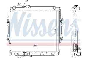 Nissens Ψυγείο, Ψύξη Κινητήρα - 64683A