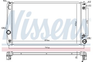 Nissens Ψυγείο, Ψύξη Κινητήρα - 646843