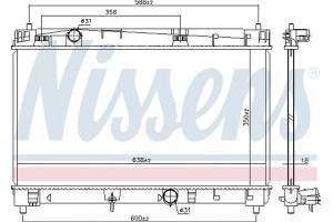 Nissens Ψυγείο, Ψύξη Κινητήρα - 646847