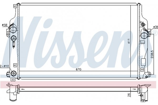 Nissens Ψυγείο, Ψύξη Κινητήρα - 646865