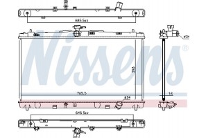 Nissens Ψυγείο, Ψύξη Κινητήρα - 646869