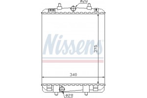 Nissens Ψυγείο, Ψύξη Κινητήρα - 64687