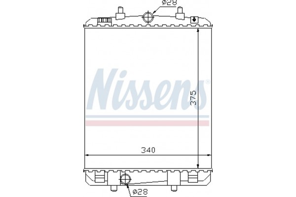 Nissens Ψυγείο, Ψύξη Κινητήρα - 64687