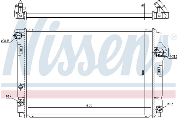 Nissens Ψυγείο, Ψύξη Κινητήρα - 646873