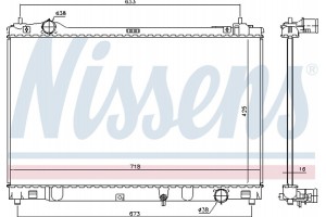Nissens Ψυγείο, Ψύξη Κινητήρα - 646874