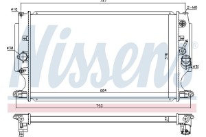 Nissens Ψυγείο, Ψύξη Κινητήρα - 646875