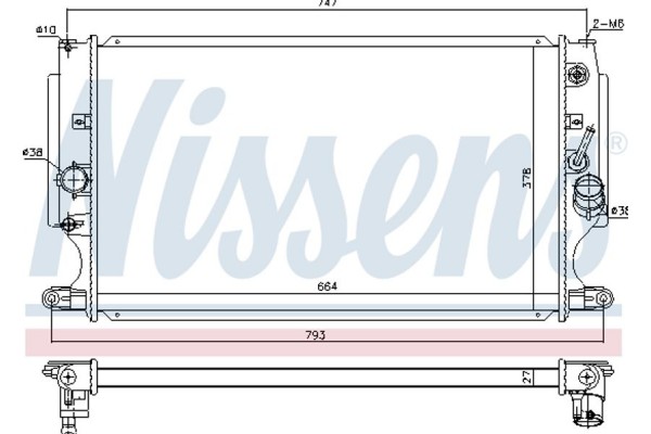 Nissens Ψυγείο, Ψύξη Κινητήρα - 646875