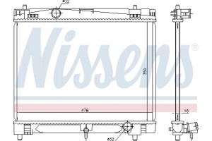 Nissens Ψυγείο, Ψύξη Κινητήρα - 646877