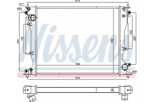 Nissens Ψυγείο, Ψύξη Κινητήρα - 646904