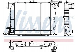 Nissens Ψυγείο, Ψύξη Κινητήρα - 64737