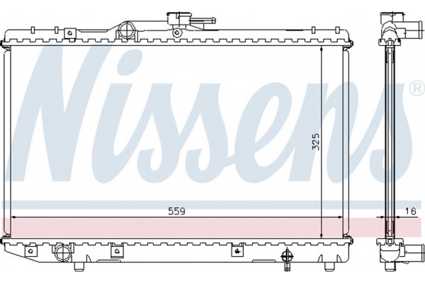 Nissens Ψυγείο, Ψύξη Κινητήρα - 64773