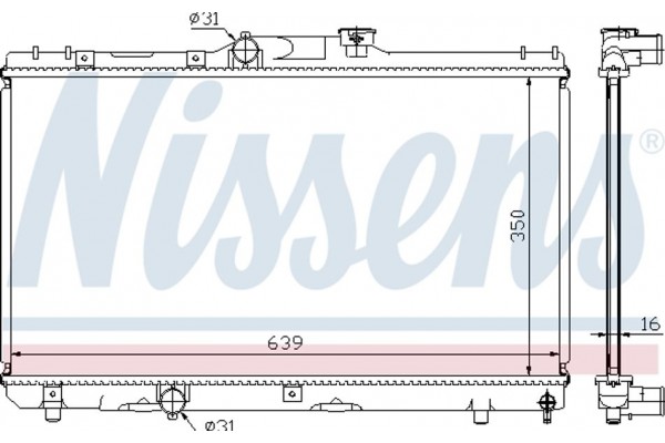 Nissens Ψυγείο, Ψύξη Κινητήρα - 64786A